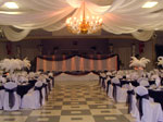 Head Table Decor with Swag 
